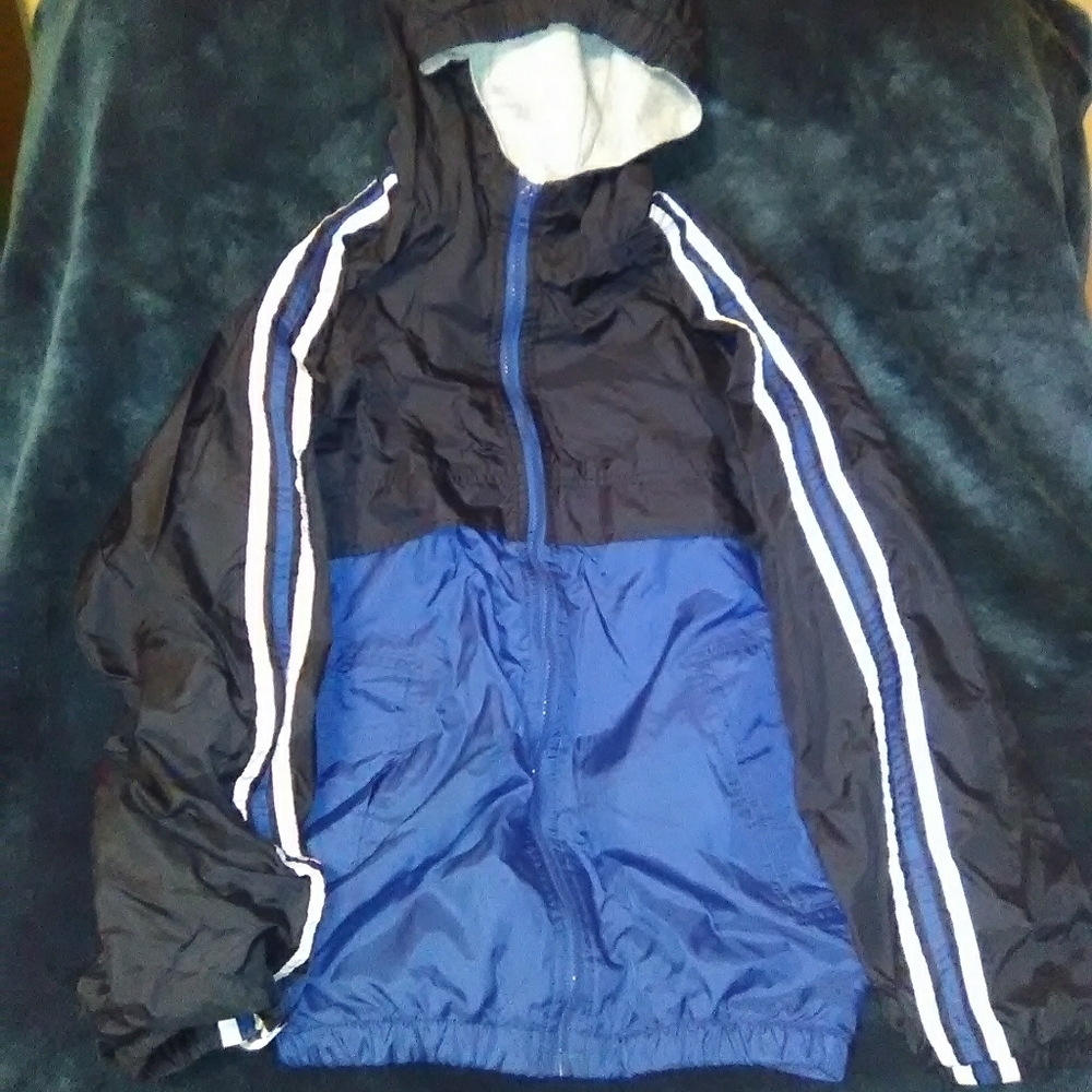 boys jacket/ wind breaker full zip hooded spring